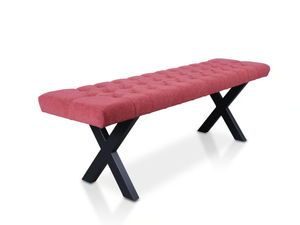 XX METAL - Backless fabric bench seating _ 5A Design